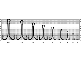 КРЮЧКИ ДВОЙНИК VD-082 (BN) SHORT DOUBLE № 8, 1000 ШТ/УП