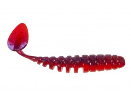 ПРИМАНКА ZUB-SHAD  75ММ(3)-6ШТ, (ЦВЕТ 021) ФИОЛЕТОВЫЙ ВЕРХ -КРАСНЫЙ НИЗ