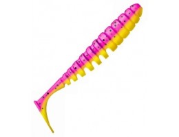 ПРИМАНКА ZUB-SHAD  90ММ(3,5)-5ШТ, (ЦВЕТ 023) ЖЕЛТЫЙ ВЕРХ-РОЗОВЫЙ НИЗ