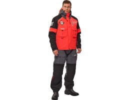 КОСТЮМ ЗИМНИЙ ALASKAN CHEROKEE SEA EDITION ПОДДЕРЖИВАЮЩИЙ XL КРАСНЫЙ/СЕРЫЙ/ЧЕРНЫЙ