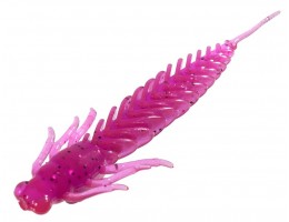 ПРИМАНКА ZUB-LARVA  60ММ(2,4)-7ШТ, (ЦВЕТ 130) МАДЖЕНТА С БЛЕСТКАМИ