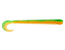 ПРИМАНКА ZUB-WORM-ZANDER 108ММ(4,3)-5ШТ, (ЦВЕТ 022) ЗЕЛЕНО-ОРАНЖЕВЫЙ