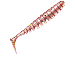 ПРИМАНКА ZUB-SHAD 100ММ(4)-4ШТ, (ЦВЕТ 504) КРАСНЫЙ С БЛЕСТКАМИ