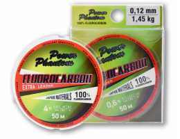 ЛЕСКА POWER PHANTOM FLUOROCARBON EXTRA LEADER, 4,0  0,341ММ, 8,2 КГ,ПРОЗРАЧНЫЙ, 50М