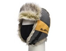 ШАПКА УШАНКА ЗИМНЯЯ ELBRUS ТКАНЬ HIT MEMBRANE ЦВЕТ СЕРЫЙ/БАНАН (РАЗМЕР 58-60)