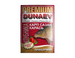 ПРИКОРМКА DUNAEV-PREMIUM 1КГ КАРП-САЗАН КЛУБНИКА