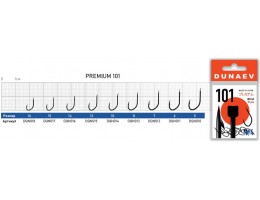 КРЮЧОК DUNAEV PREMIUM 101 #15 (УПАК. 10 ШТ)
