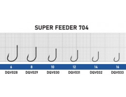КРЮЧОК DUNAEV SUPER FEEDER 704 #  8 (УПАК.10ШТ)