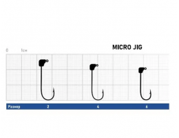 ДЖИГ ГОЛОВКА ZUB MICRO JIG 506 (КРЮЧОК 6) 0.8Г. (УПАК. 5 ШТ)