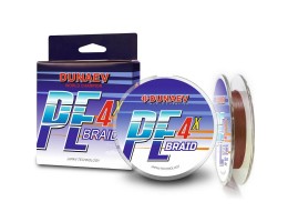 ШНУР DUNAEV BRAID PE X4 150М 0,22ММ КОРИЧНЕВЫЙ