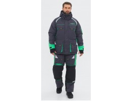 КОСТЮМ ЗИМНИЙ YAKUTIA ТКАНЬ GALAXY BREATHABLE ЦВЕТ ТЁМНО-СЕРЫЙ (РАЗМЕР: 48-50, РОСТ: 182-188)
