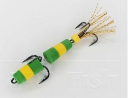 ПРИМАНКА ДЖИГОВАЯ XXL FISH ФЛАЖОК МОДЕЛЬ№11* РАСЦВЕТКА ЗЖ/ЗЖЗ