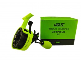 КАТУШКА ЗИМНЯЯ JIG IT TEAM DUBNA VIB SPECIAL G2 LIME, LEFT HAND