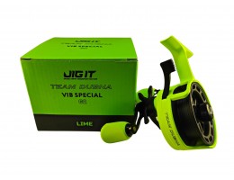 КАТУШКА ЗИМНЯЯ JIG IT TEAM DUBNA VIB SPECIAL G2 LIME, RIGHT HAND