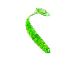 ПРИМАНКА ZUB-SHAD  90ММ(3,5)-5ШТ, (ЦВЕТ 351) ШАРТРЕЗ С БЛЕСТКАМИ