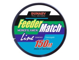 ЛЕСКА DUNAEV FEEDER-MATCH SINKING BLACK 0.32ММ 150М