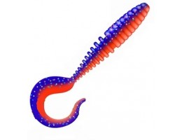 ПРИМАНКА ZUB-TWIST  90ММ(3,5)-5ШТ, (ЦВЕТ 021) ФИОЛЕТОВЫЙ ВЕРХ -КРАСНЫЙ НИЗ