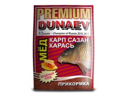 ПРИКОРМКА DUNAEV-PREMIUM 1КГ КАРП-САЗАН МЕД КРАСНАЯ